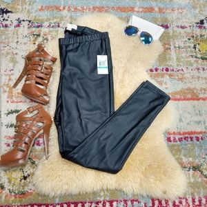NWT Michael Kors Faux Leather Leggings